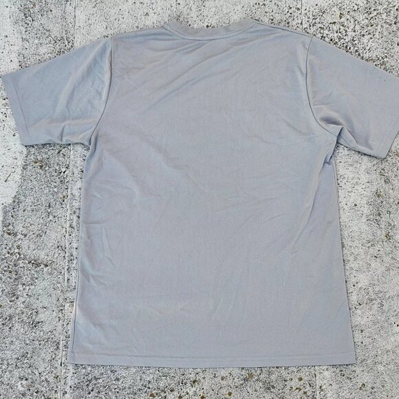 Reebok Men Tee Gray Polyester Sport Athletic T Shirt Size M - Picture 2 of 10